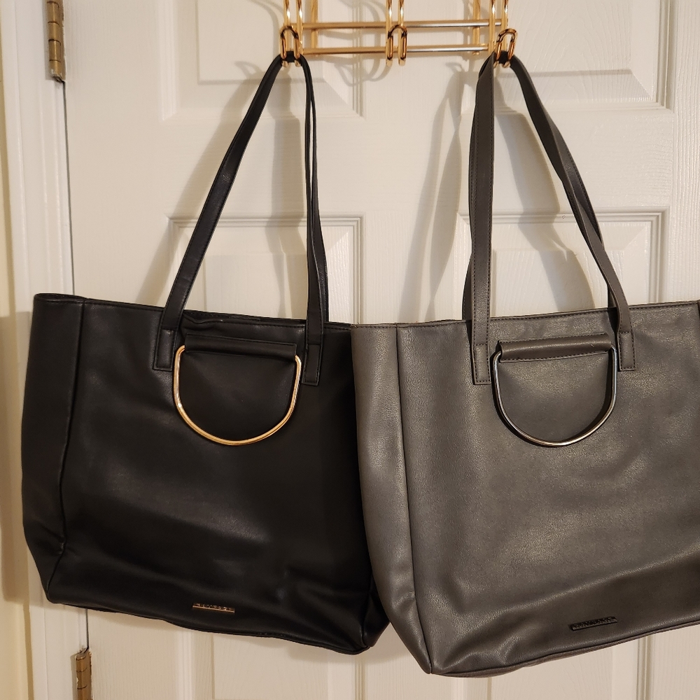 Black & Grey Tote Bags